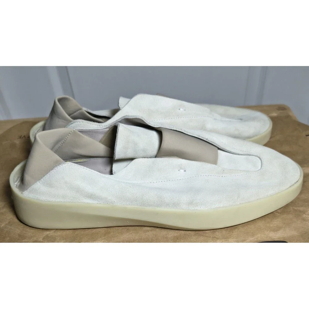 Wolf & Shepherd Cruise Shoes Mens US10 Beige Suede Slip On Casual Sneakers EU 43